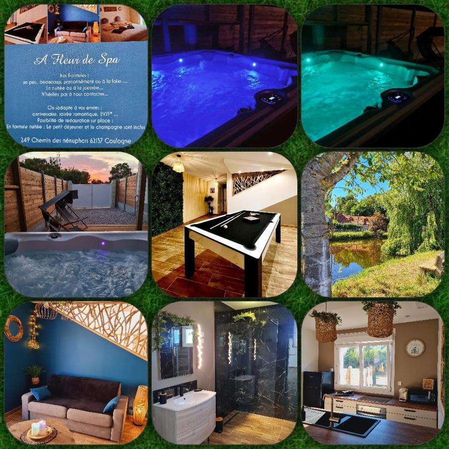 Coulogne A Fleur De Spa : Maison Chaleureuse Avec Spa Privatif Et Billard. מראה חיצוני תמונה